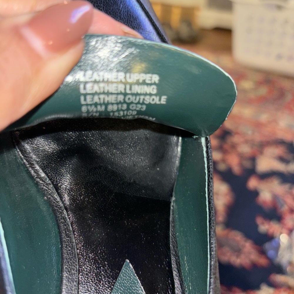 Tory Burch black leather Jessa loafers women’s size 6.5 - Picture 8 of 8